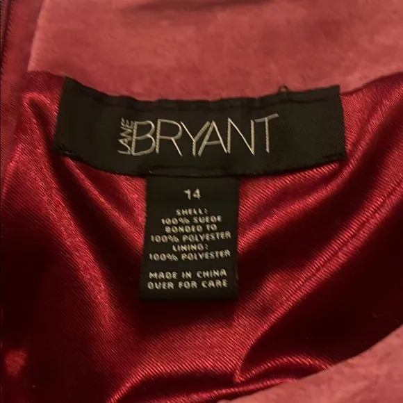 Elegant Pink Suede Women's Skirt