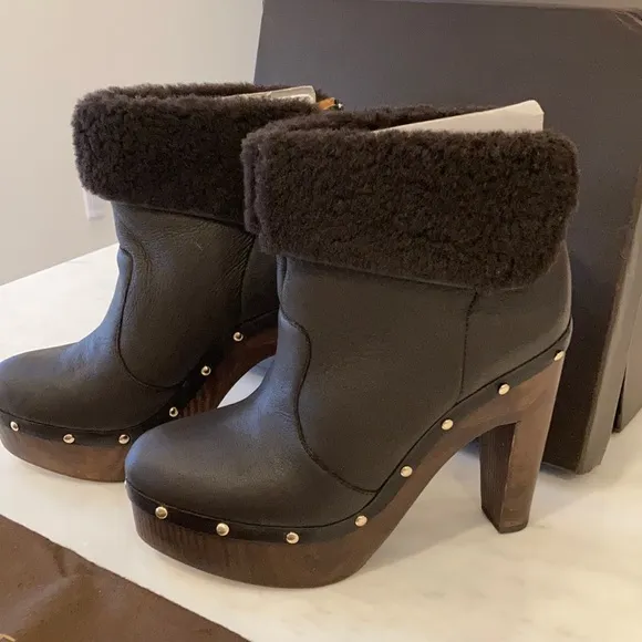 Ellie Tahari Shelly Clog Boots