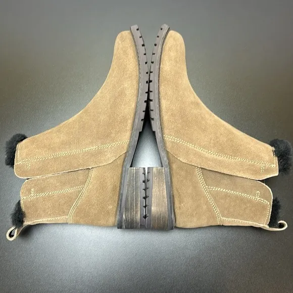 EMU Australia Suede Pioneer Chelsea Ankle Boots Size 8 Waterproof Merino Wool