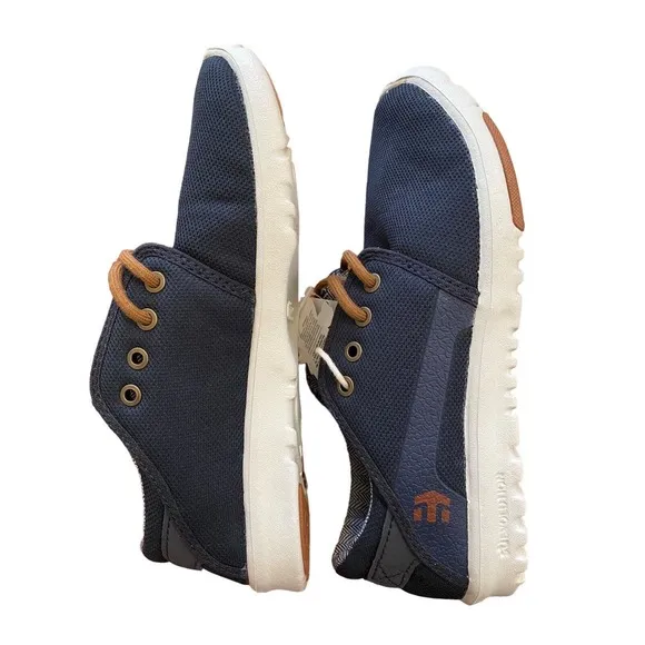 Etnies Men's Scout Low Top Sneaker Shoes Navy Gold Footwear Streetwear Size 5