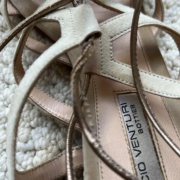 EUC Duccio Venturi suede gladiator sandals size 8/38 with dust bag!