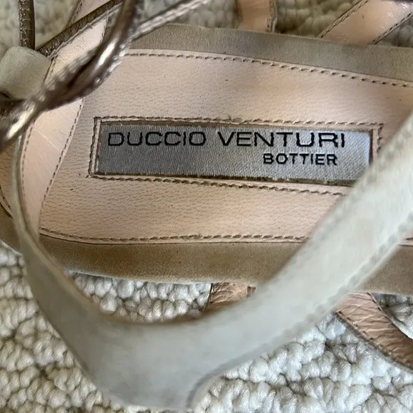 EUC Duccio Venturi suede gladiator sandals size 8/38 with dust bag!