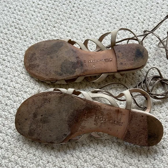 EUC Duccio Venturi suede gladiator sandals size 8/38 with dust bag!