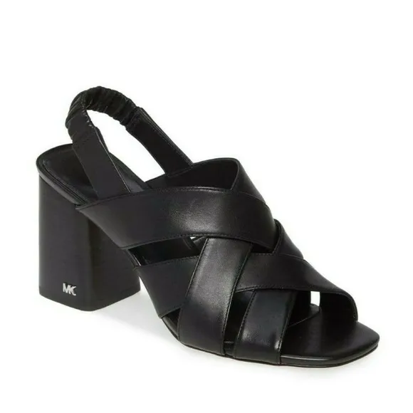 EUC MICHAEL Michael Kors Dixon Block Heel Sandals Size 5