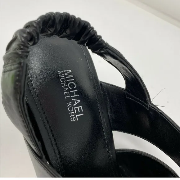 EUC MICHAEL Michael Kors Dixon Block Heel Sandals Size 5