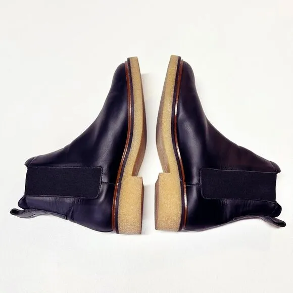 Everlane The Chelsea Boot Black Italian Leather Size 7