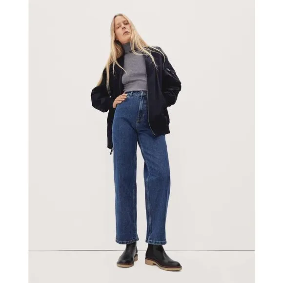 Everlane The Chelsea Boot Black Italian Leather Size 7
