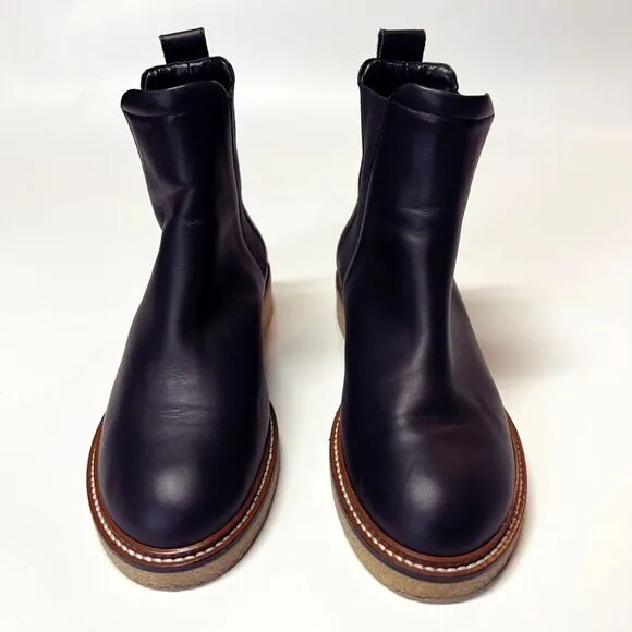 Everlane The Chelsea Boot Black Italian Leather Size 7