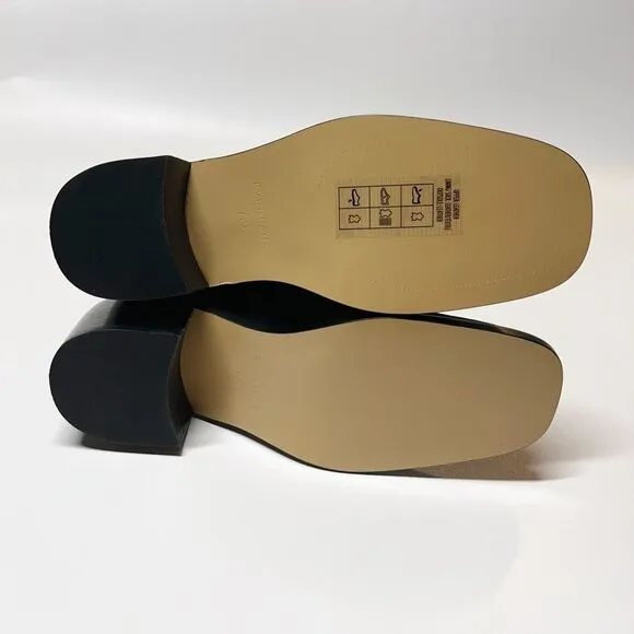 Everlane The City Boot in Black Suede Square Toe Size 7.5 New