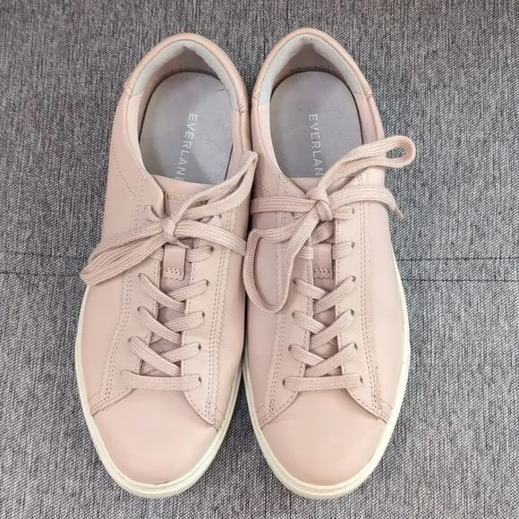 Everlane The Day Sneaker Pink Leather Sneakers Sz 8.5
