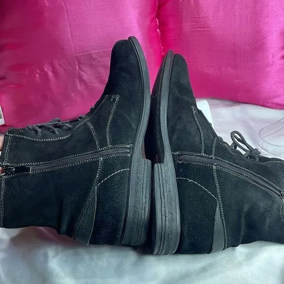 (F1) Steve Madden Men's Size 13 Rayge Style Lace Up Zip Suede Leather Boots