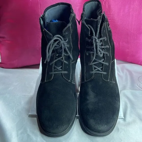 (F1) Steve Madden Men's Size 13 Rayge Style Lace Up Zip Suede Leather Boots