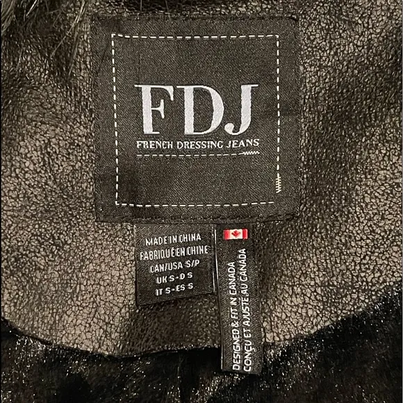 FDJ FAUX FUR COLLAR VEST