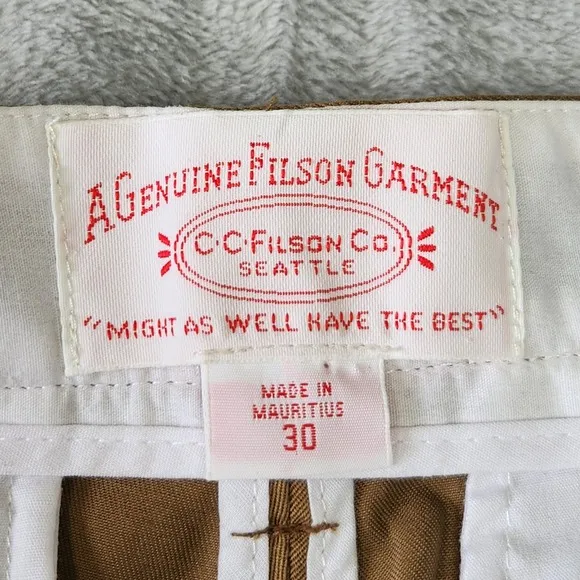 Filson Garment Pants Men 30 Casual Chinos Trousers Career Retro Workwear Preppy