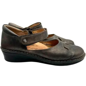 Finn Comfort Canberra Leather Mary Jane Shoes SIZE 7 Made in Germany Y2K Indie