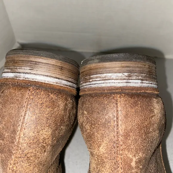 Florentini And Baker Brown Suede Mens Boots Sz 9