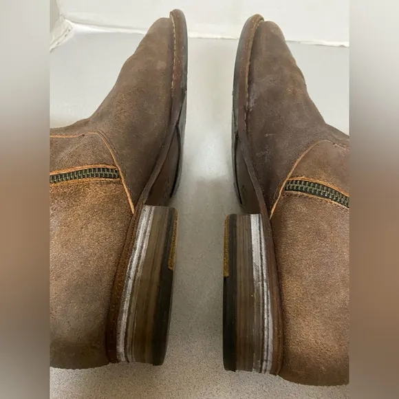 Florentini And Baker Brown Suede Mens Boots Sz 9
