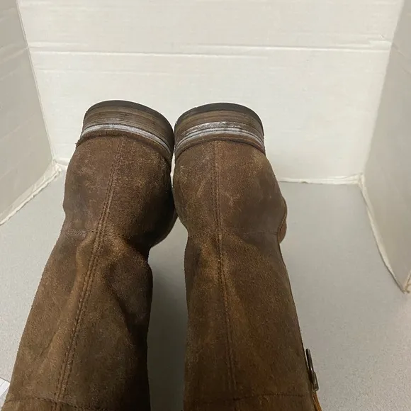 Florentini And Baker Brown Suede Mens Boots Sz 9