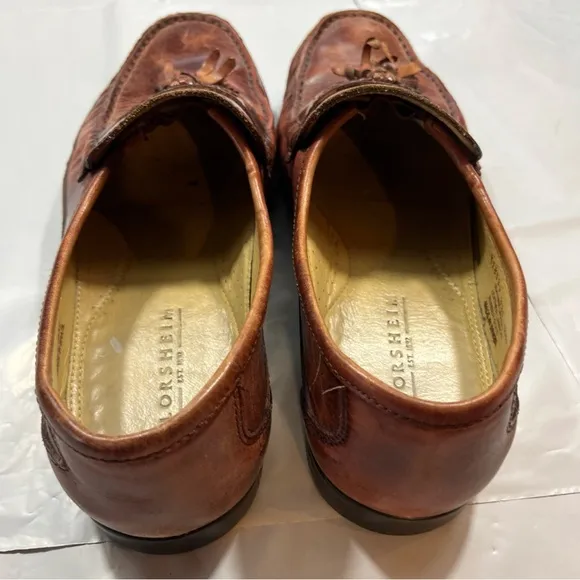 Florsheim Brown Barletta Tassel Loafers Men’s 10D Leather Kiltie, Made in Brazil