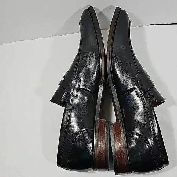 Florsheim Men's Black Leather Penny Loafer Size 13M shoes office dress