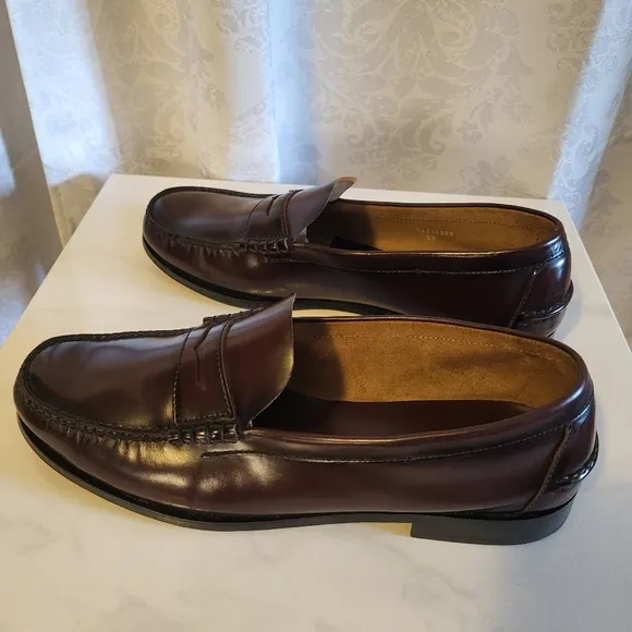 Florsheim Men's Loafer Leather Shoes, Size 143E, Brown, Burgundy, Classic