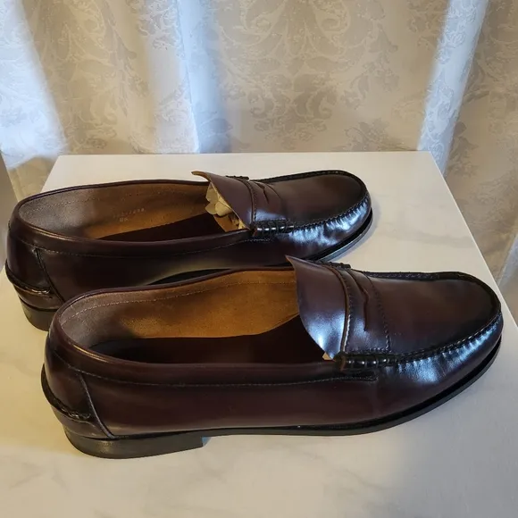 Florsheim Men's Loafer Leather Shoes, Size 143E, Brown, Burgundy, Classic