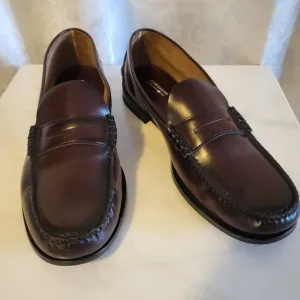 Florsheim Men's Loafer Leather Shoes, Size 143E, Brown, Burgundy, Classic