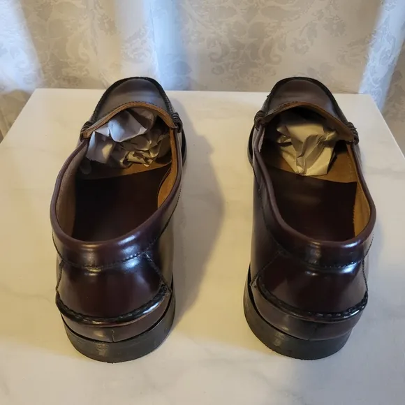 Florsheim Men's Loafer Leather Shoes, Size 143E, Brown, Burgundy, Classic