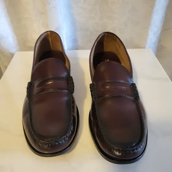 Florsheim Men's Loafer Leather Shoes, Size 143E, Brown, Burgundy, Classic