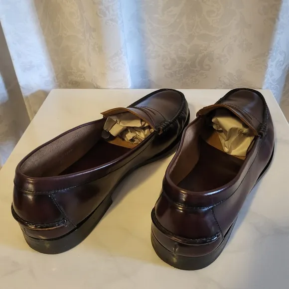 Florsheim Men's Loafer Leather Shoes, Size 143E, Brown, Burgundy, Classic