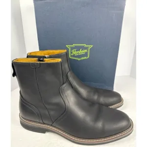Florsheim Men's Norwalk Chelsea Side Zip Boot Black Leather Crazy Horse 13 M D