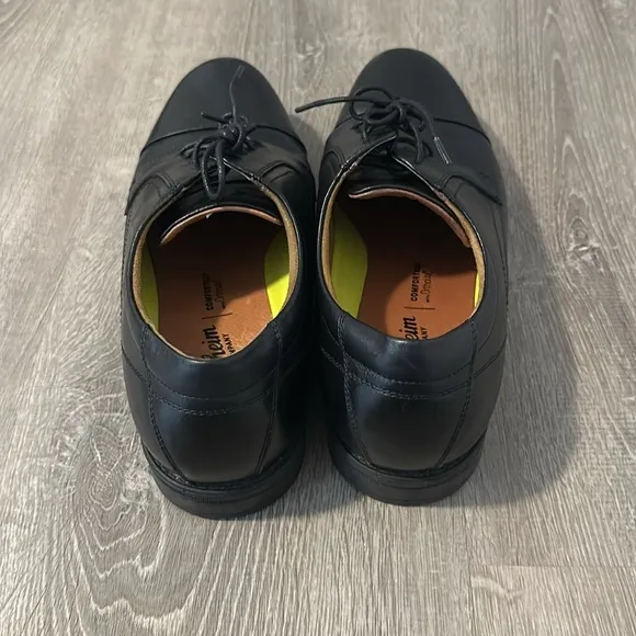 Florsheim Men’s Sz 10.5 Center Cap Toe Oxford Black Leather Dress Casual Shoes‎