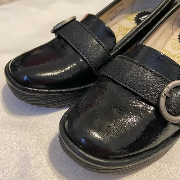 FLY London Women's Black Loafers