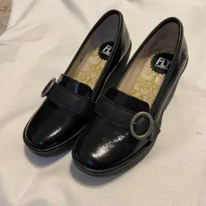 FLY London Women's Black Loafers