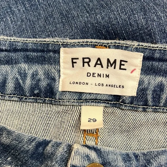 FRAME Le Crop Mini Boot Jeans Raw in Oppen Size 29