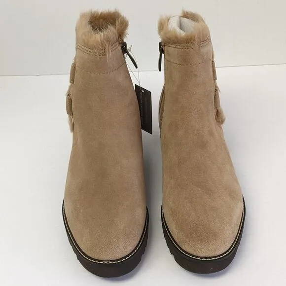Franco Sarto Crystal Ankle Boots, Sandstone, Womens 7 M