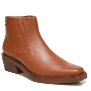 FRANCO SARTO FORTA ZIPPER SQUARE TOE ANKLE BOOTS