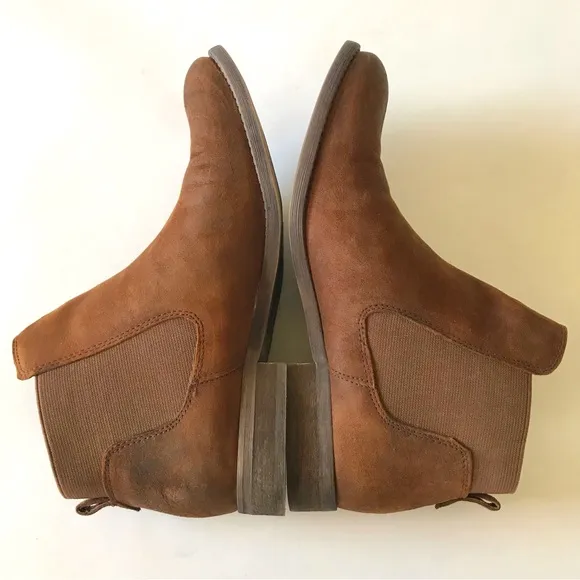 Franco Sarto Kabrina Brown Leather Booties 8.5