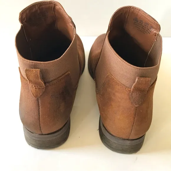 Franco Sarto Kabrina Brown Leather Booties 8.5
