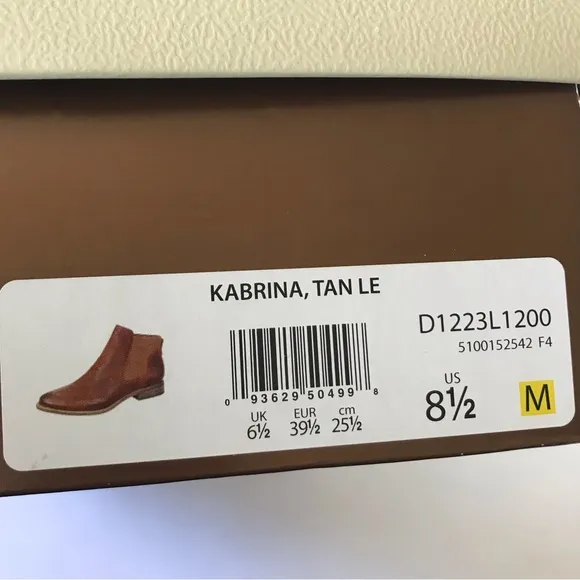 Franco Sarto Kabrina Brown Leather Booties 8.5