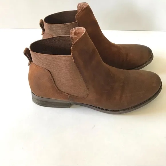 Franco Sarto Kabrina Brown Leather Booties 8.5