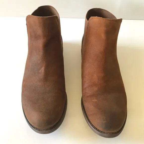 Franco Sarto Kabrina Brown Leather Booties 8.5