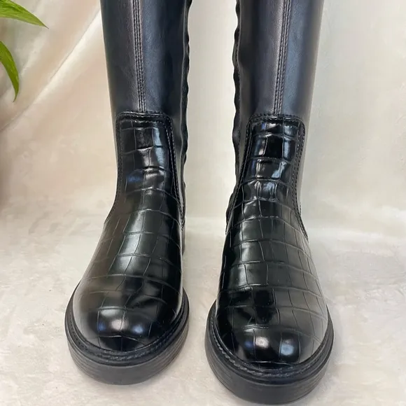 FRANCO SARTO Keaton‎ High Shaft Boots chunky Lug Sole, 6M ( C 335)