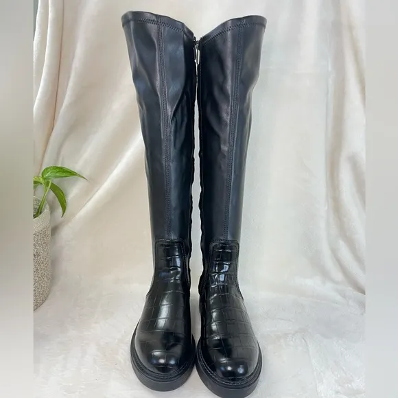 FRANCO SARTO Keaton‎ High Shaft Boots chunky Lug Sole, 6M ( C 335)