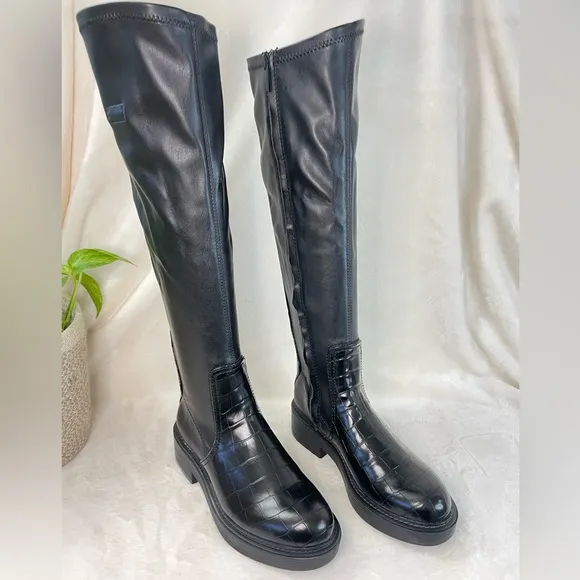 FRANCO SARTO Keaton‎ High Shaft Boots chunky Lug Sole, 6M ( C 335)