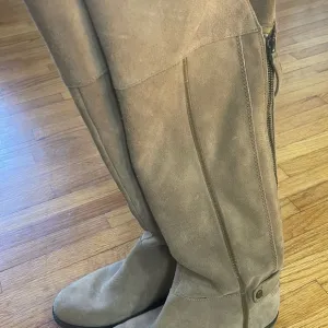 Franco Sarto Women’s Tan Suede Knee-High Boots Size 8