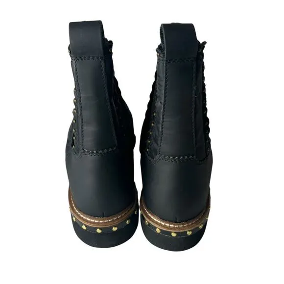 Free People Atlas Puffer Chelsea Boots Black Size 9