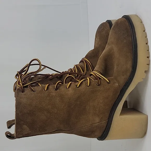 Free People Dylan Lace-Up Suede Leather Women's Boots