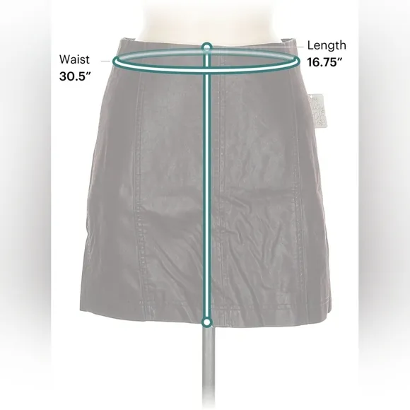 Free People Modern Femme Vegan Leather Mini Skirt – Size 6 – NWT
