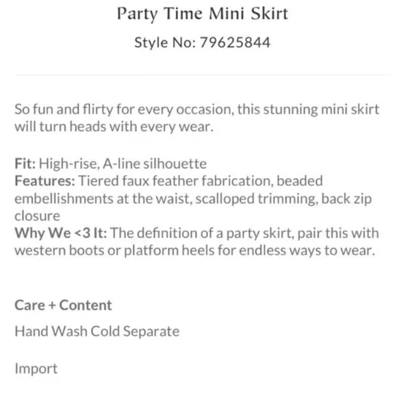 Free People Party Time Mini Skirt